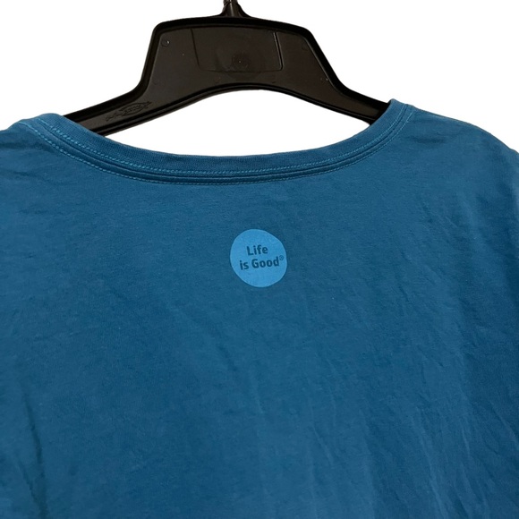 Life Is Good Snowflake American Flag Long Sleeve Crusher Tee - Picture 5 of 8